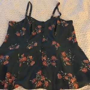 Torrid Chiffon Top- Peplum style